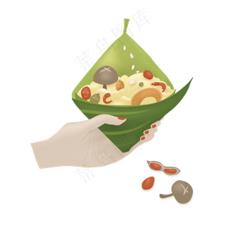 端午节手中的八宝粽