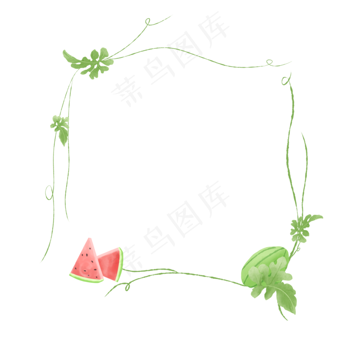 二十四传统节气夏至边框