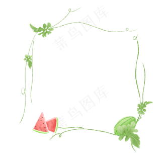 二十四传统节气夏至边框