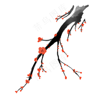 古风梅花树枝
