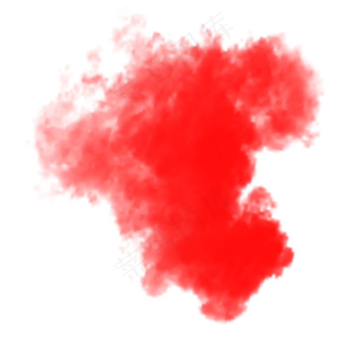 水彩不规则泼墨红色(2000X2000(DPI:300))psd模版下载