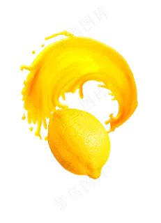 黄色柠檬水果