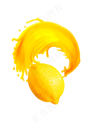 黄色柠檬水果