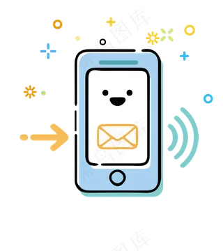 mbe风格来信息的手机,免抠元素