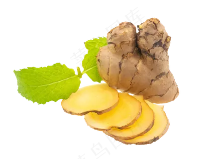 黄色营养生姜,免抠元素