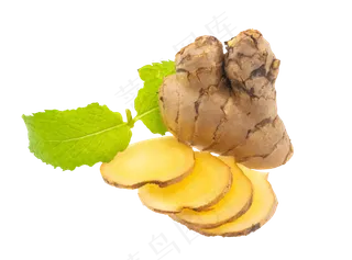 黄色营养生姜,免抠元素