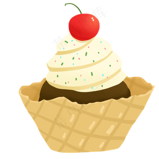 一杯冰淇淋免抠PNG素材