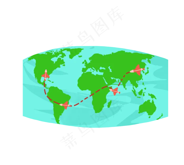 世界地图飞机航线,免抠元素