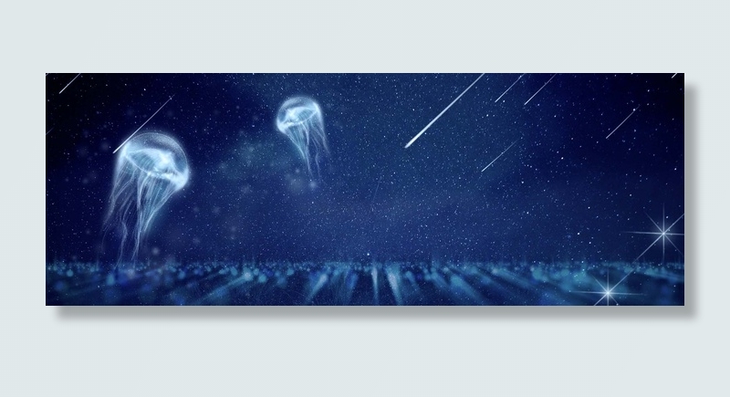 创意合成唯美水母