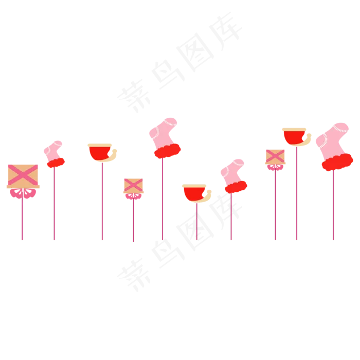 圣诞节节日挂饰装饰,免抠元素(2000*2000px 300 dpi )ai矢量模版下载