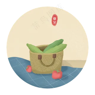 夏至二十四节气夏天西红柿苦瓜