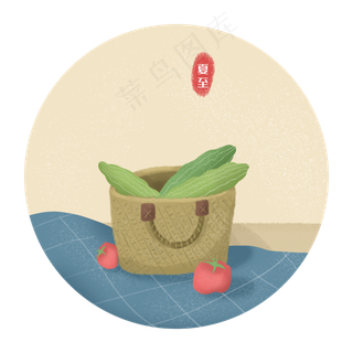 夏至二十四节气夏天西红柿苦瓜