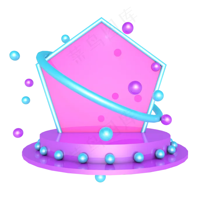 C4D618促销展台(2000*2000px 300 dpi )