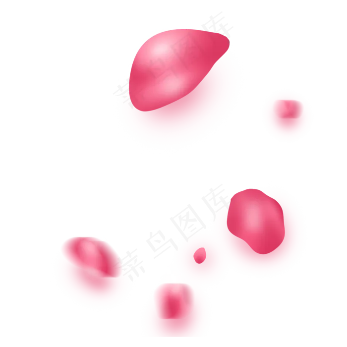 粉红色情人节玫瑰花瓣(2000X2000(DPI:300))psd模版下载