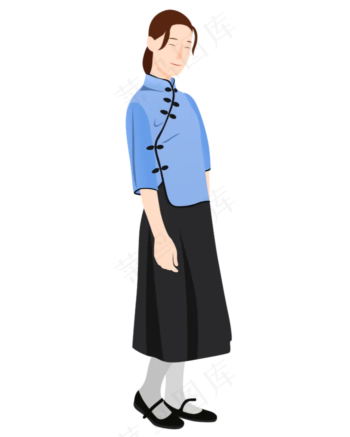 穿古装女孩(4167*5208px 300 dpi )ai矢量模版下载