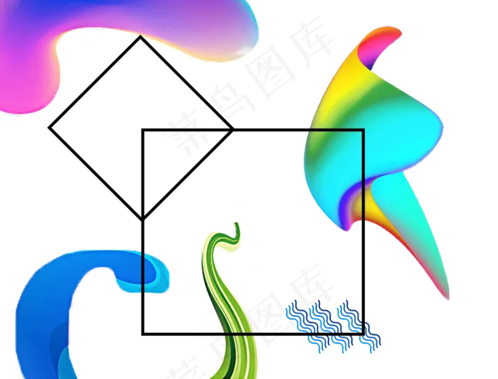 流体渐变装饰素材(2493X1902(DPI:72))psd模版下载