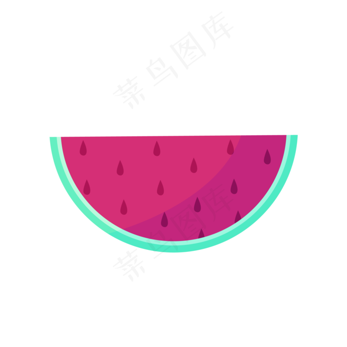 夏天夏至暑假水果西瓜免扣素材(555X555)ai矢量模版下载
