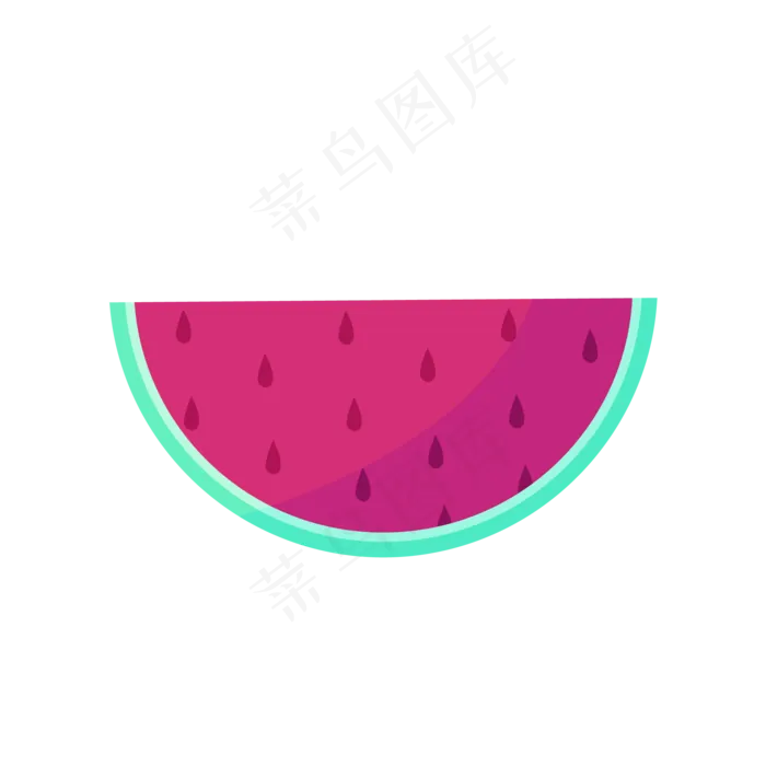 夏天夏至暑假水果西瓜免扣素材(555X555)ai矢量模版下载