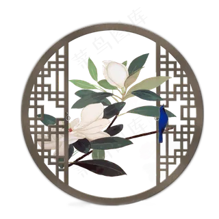 春日春天唯美古风窗户花朵,免抠元素 春日春天唯美古风窗户花朵,免抠元素