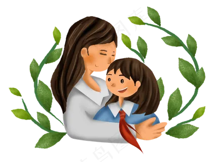 教师节学生和老师