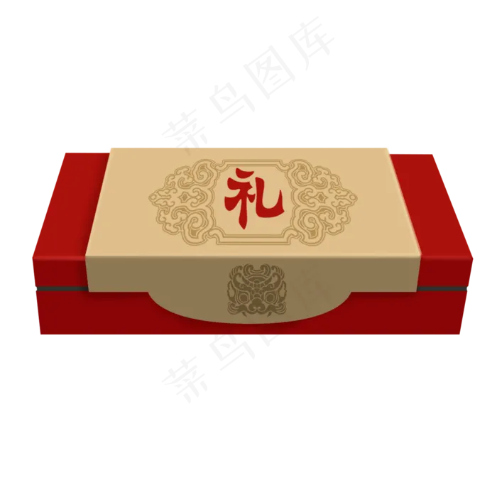 复古花纹礼物PSD透明底,免抠元素(2000X2000(DPI:72))psd模版下载
