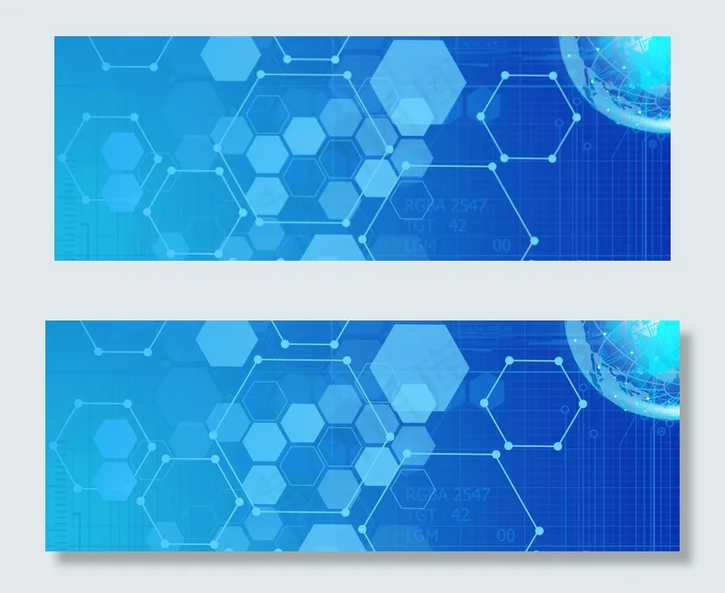 奔跑的科技猎豹banner(1920*700px 	       )psd模版下载