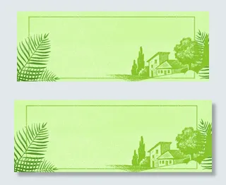 绿色出行景色地球绿色banner