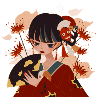 中国风和服少女