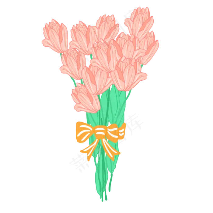 手捧花花束鲜花(2000X2000(DPI:300))psd模版下载