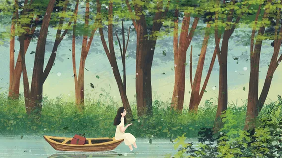 处暑节日节气森林风景