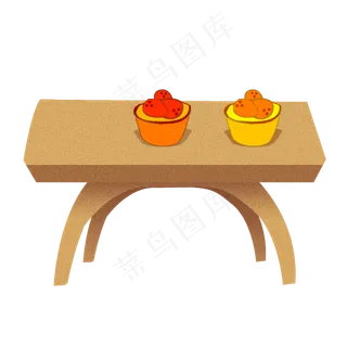 手绘卡通种子水果元素