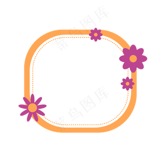 儿童节黄色边框