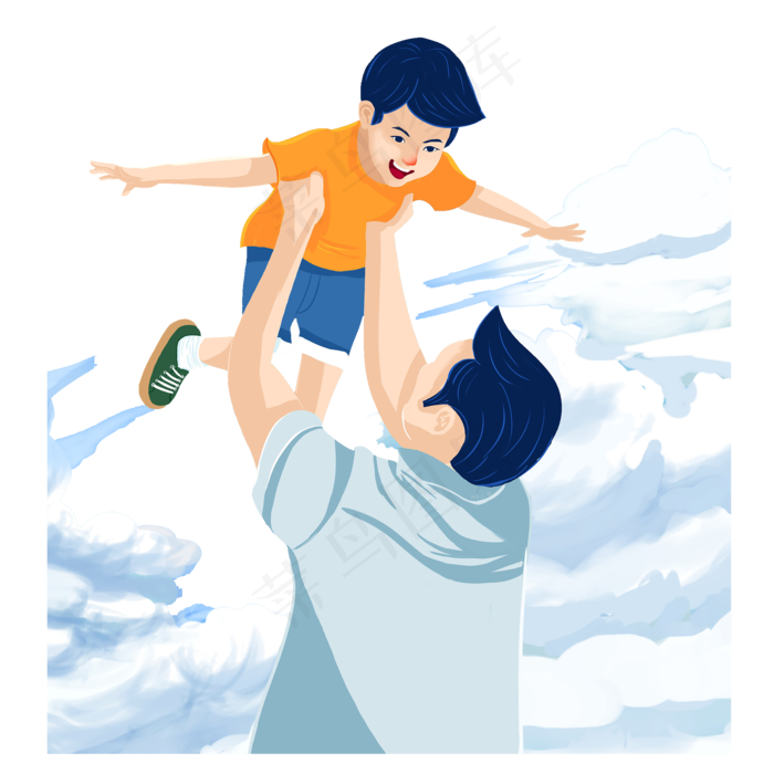 父亲与儿子插图下载