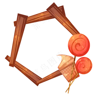 棒棒糖冰淇淋边框