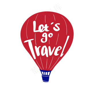 假日旅行简约英文花体字