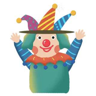 愚人节小丑欢迎仪式人物