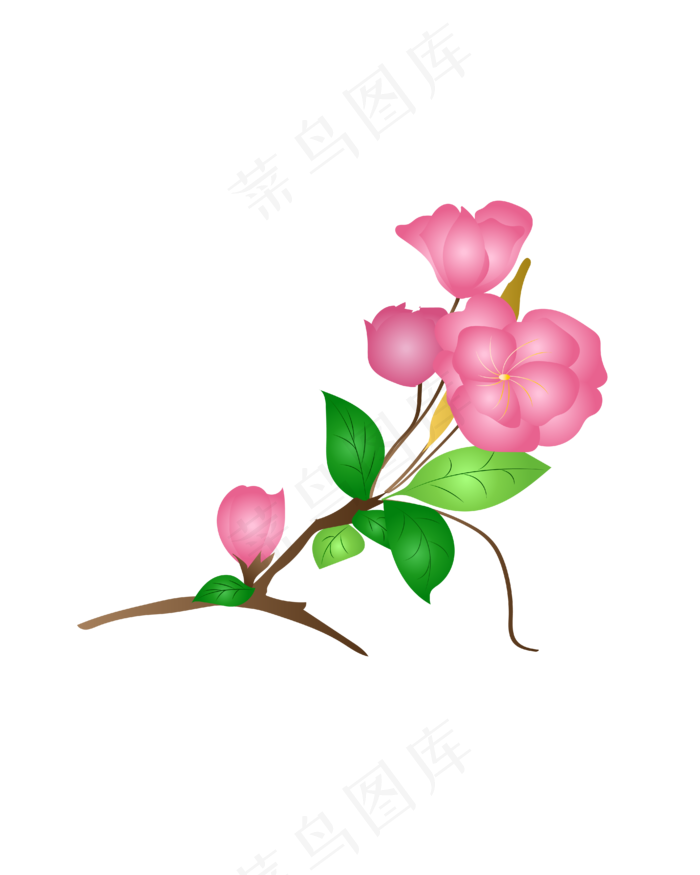矢量免扣卡通花朵(2500X2500(DPI:150))ai矢量模版下载