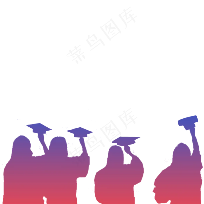 毕业季剪影简约文艺(2000X2000(DPI:300))psd模版下载