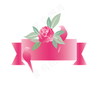 七夕喜鹊飘带,免抠元素