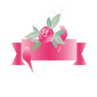 七夕喜鹊飘带,免抠元素