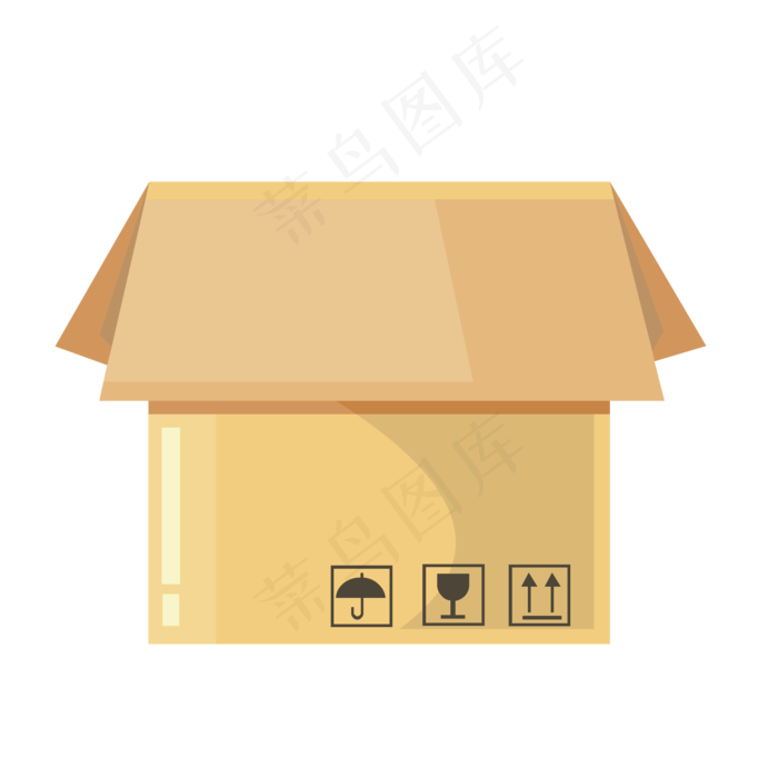 矢量包装纸箱子,免抠元素