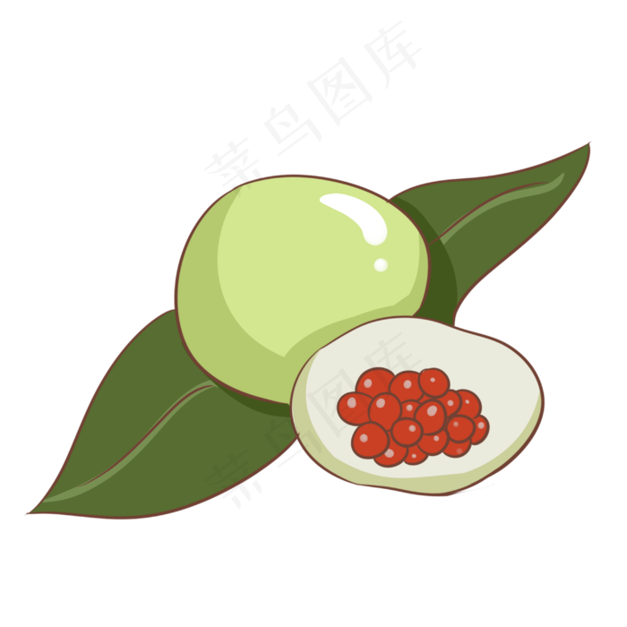 立体青团装饰插画