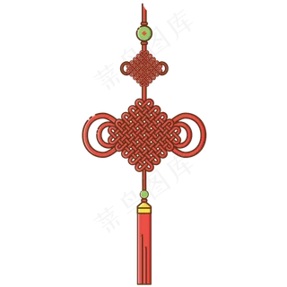 中国结红色喜庆节日装饰图案,免抠元素