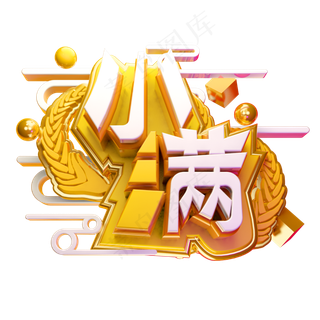 小满3D字体设计