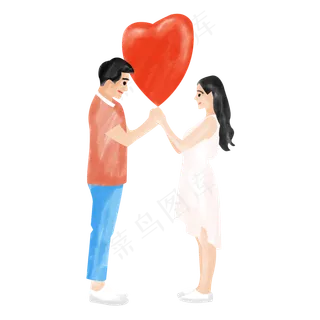 年轻的情侣520网络情人节免费