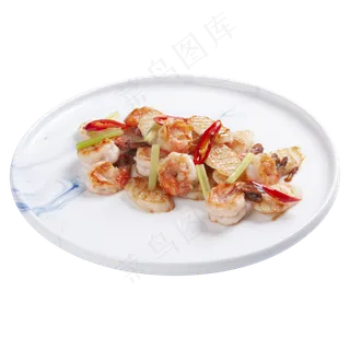 海鲜炒年糕,免抠元素