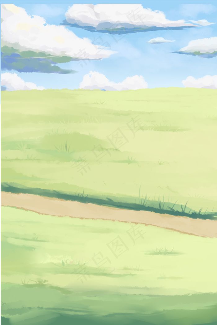 春天大自然清新草地背景