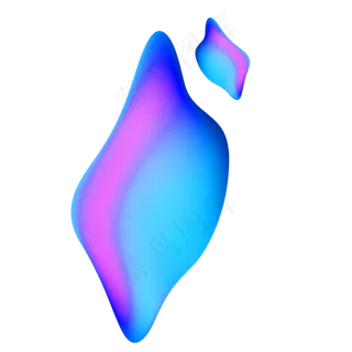 蓝紫色流体渐变元素,免抠元素