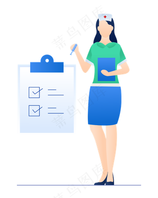 穿护士装的女士