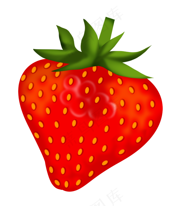 卡通新鲜的草莓插画